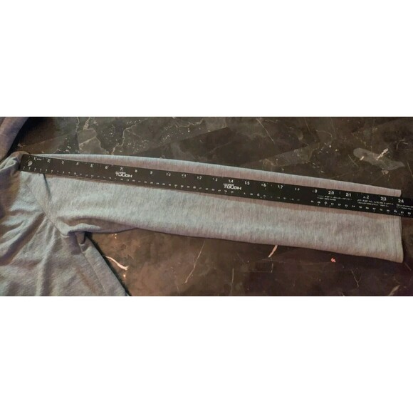 SCORPIO SOL Gray Split Back Yoga Athletic Hoodie Hooded Sweatshirt Womens Size M - Picture 8 of 9